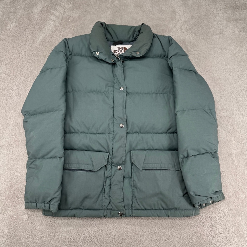 Vintage 70s The North Face Goose Down Puffer Jacket Womens M Blue Gorpcore‎ USA